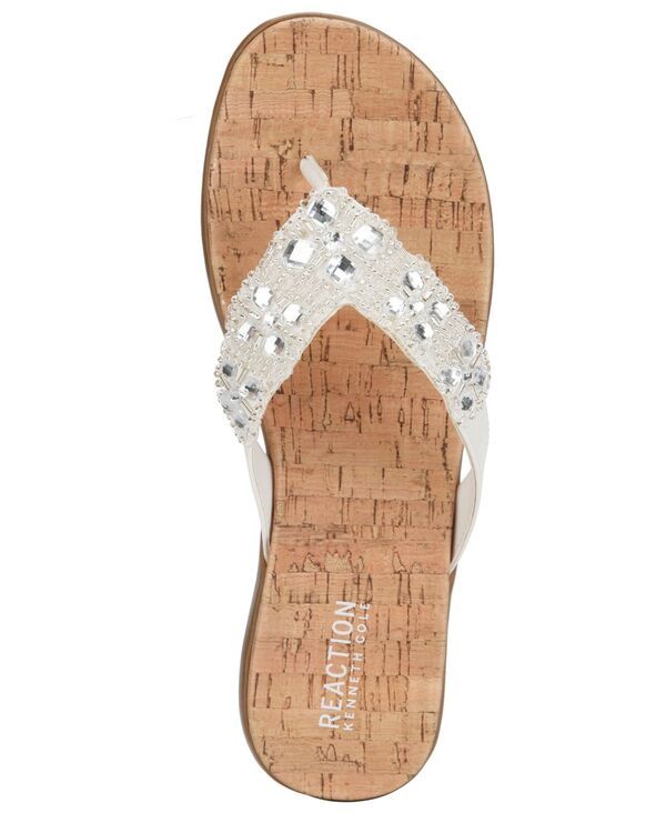ケネスコール レディース シューズ サンダル Kenneth Cole Reaction Womens Glamathon Flat Sandals White ホワイト ケネスコール レディース シューズ サンダル Kenneth Cole Reaction Womens Glamathon Flat Sandals White ホワイト