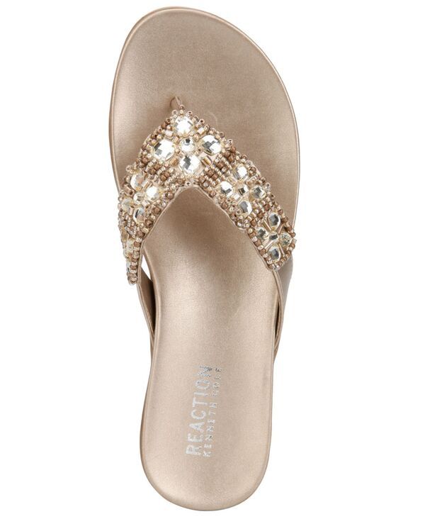 ケネスコール レディース シューズ サンダル Kenneth Cole Reaction Womens Glamathon Flat Sandals Champagne シャンパン