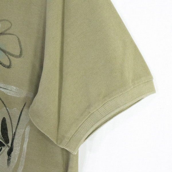 60%OFF 新品 ボブ BOB ポロシャツ 2L HCS736 3Lサイズ ベージュ メンズ カットソー コットン100% 綿 プリント柄 半袖 イタリア製 春夏 074733001