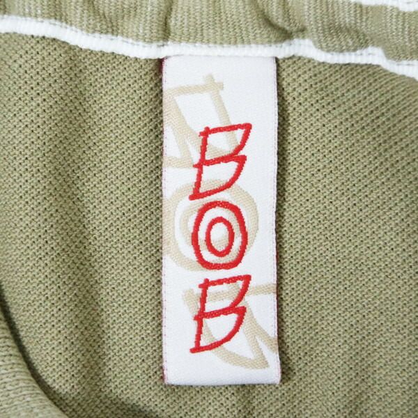 60%OFF 新品 ボブ BOB ポロシャツ 2L HCS736 3Lサイズ ベージュ メンズ カットソー コットン100% 綿 プリント柄 半袖 イタリア製 春夏 074733001