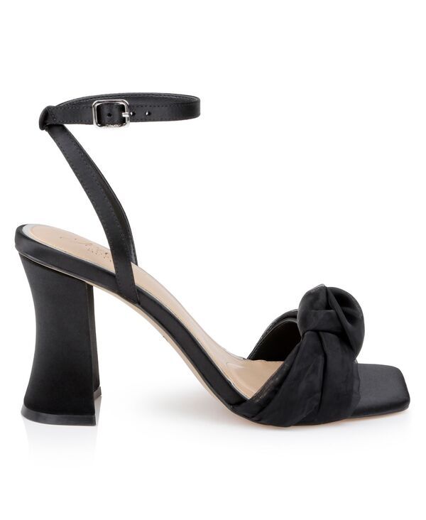 ジュウェルダグレイミシュカ レディース シューズ サンダル Jewel Badgley Mischka Womens Fayola Dress Knot Sandals Black Satin ブラッ