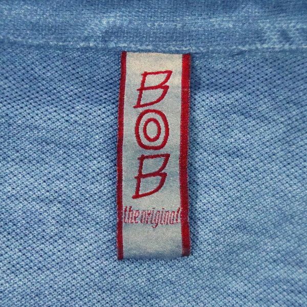60%OFF 新品 ボブ BOB ポロシャツ 2L HCS738 3Lサイズ ブルー メンズ カットソー コットン100% 綿 刺繍 切替デザイン 半袖 イタリア製 春夏 074733013