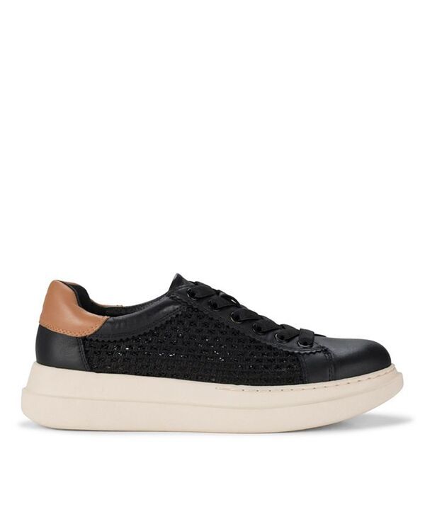 ベアトラップス レディース シューズ スニーカー レース Baretraps Womens Origins Tiara LaceUp Sneakers Black Leather ブラック ベアトラップス レディース シューズ スニーカー レース Baretraps Womens Origins Tiara LaceUp Sneakers Black Leather ブラック