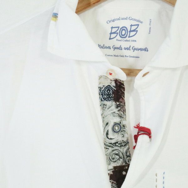 60%OFF 新品 ボブ BOB ポロシャツ S HCS739 Sサイズ ホワイト メンズ カットソー コットン×ポリウレタン ストレッチ 前開き 内ポケット 半袖 春夏 074733015