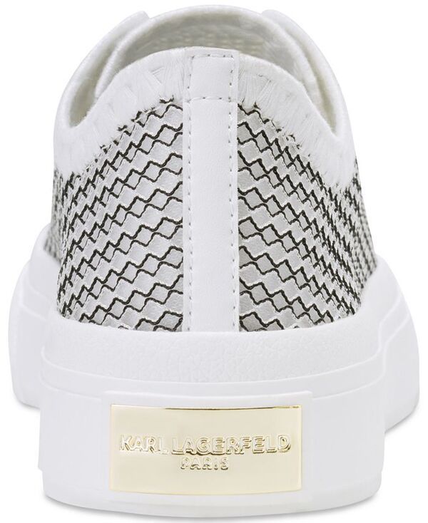カール ラガーフェルド レディース シューズ スニーカー KARL LAGERFELD PARIS Womens Giddeon Sneakers White Black ホワイト カール ラガーフェルド レディース シューズ スニーカー KARL LAGERFELD PARIS Womens Giddeon Sneakers White Black ホワイト