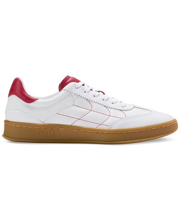コールハーン レディース シューズ スニーカー レース Cole Haan Womens GRANDPRO Breakaway LaceUp LowTop Sneakers White Rio Red コールハーン レディース シューズ スニーカー レース Cole Haan Womens GRANDPRO Breakaway LaceUp LowTop Sneakers White Rio Red