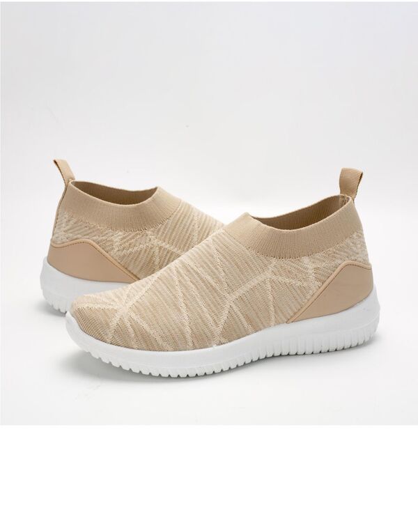 ミオマリオ レディース シューズ スニーカー メッシュ Mio Marino Womens Casual Slip On Sneakers with Breathable Mesh Beige ベージ