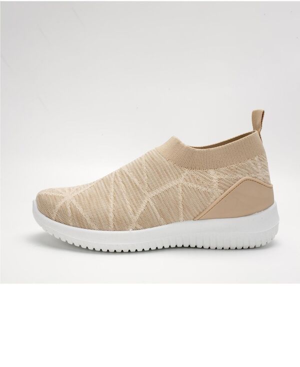 ミオマリオ レディース シューズ スニーカー メッシュ Mio Marino Womens Casual Slip On Sneakers with Breathable Mesh Beige ベージ