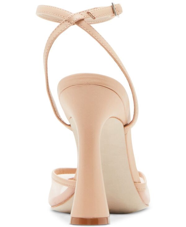 スティーブ マデン レディース シューズ サンダル ヒール Steve Madden Womens Beki TwoPiece FlareHeel Sandals Natural Mesh