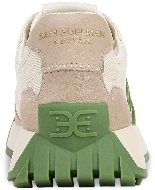 サムエデルマン レディース シューズ スニーカー レース Sam Edelman Womens Langley Emblem LaceUp Trainer Sneakers Green Multi グ