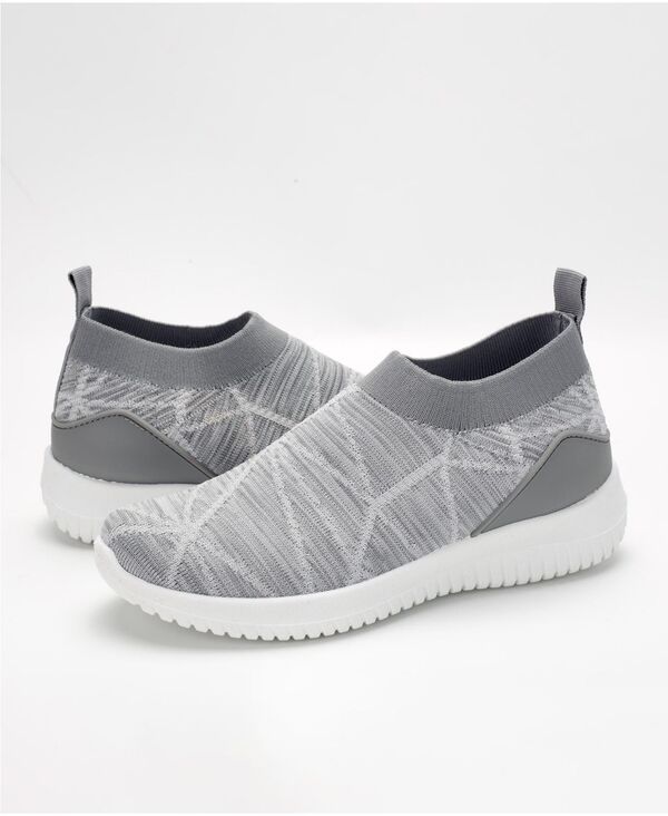 ミオマリオ レディース シューズ スニーカー メッシュ Mio Marino Womens Casual Slip On Sneakers with Breathable Mesh Light gra ミオマリオ レディース シューズ スニーカー メッシュ Mio Marino Womens Casual Slip On Sneakers with Breathable Mesh Light gra