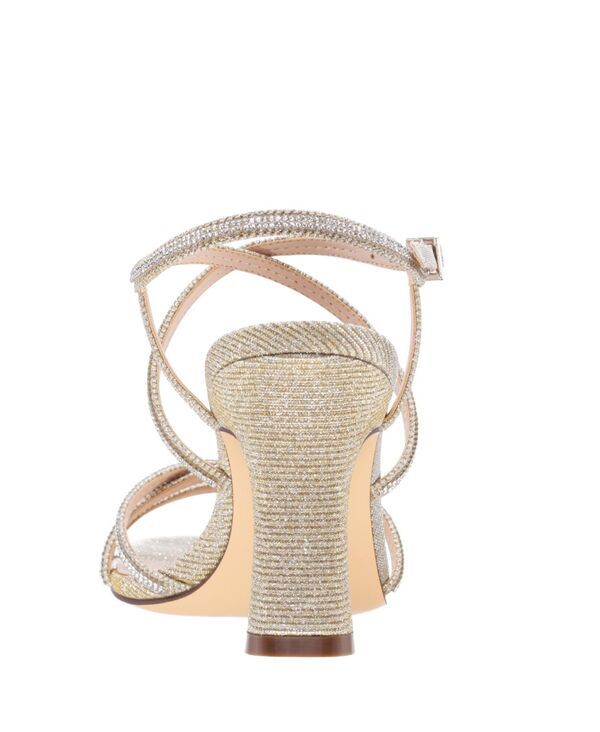 ニナ レディース シューズ サンダル Nina Womens Anna Embellished Evening Sandals Platino