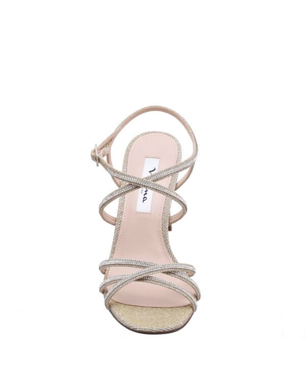 ニナ レディース シューズ サンダル Nina Womens Anna Embellished Evening Sandals Platino