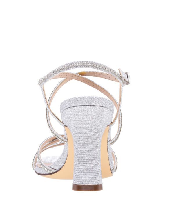 ニナ レディース シューズ サンダル Nina Womens Anna Embellished Evening Sandals Silver Synthetic シルバー
