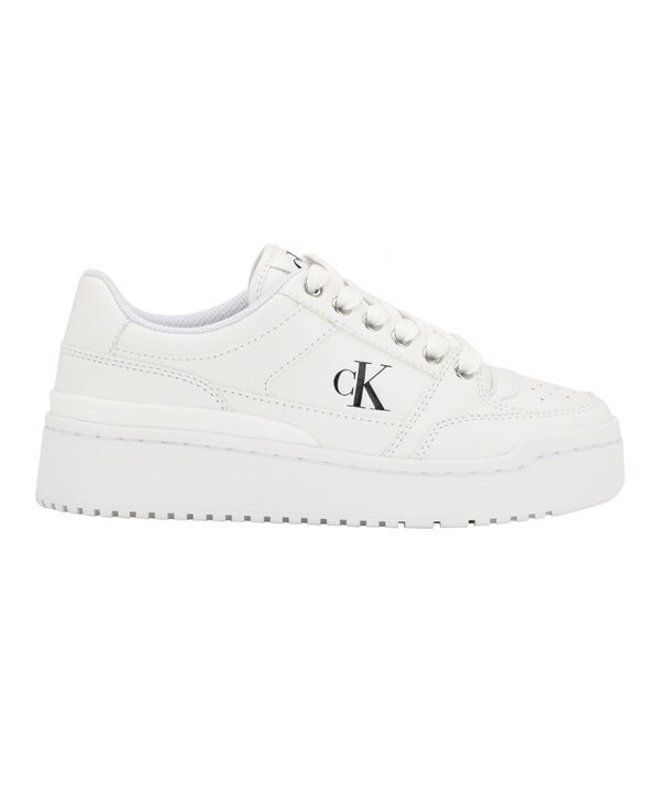 カルバンクライン レディース シューズ スニーカー プラットフォーム レース Calvin Klein Womens Alondra Casual Platform LaceUp Sneakers W