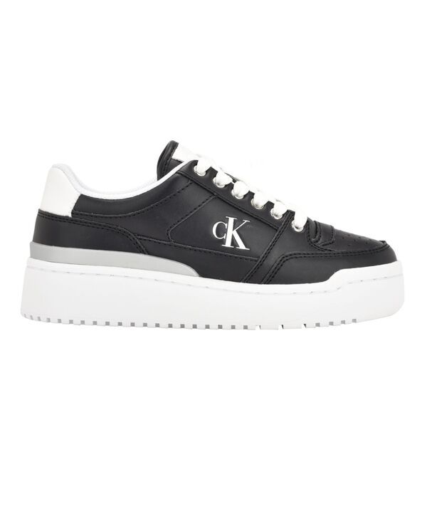 カルバンクライン レディース シューズ スニーカー プラットフォーム レース Calvin Klein Womens Alondra Casual Platform LaceUp Sneakers B