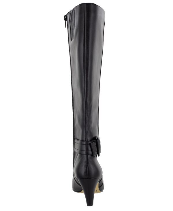 ベラヴィータ レディース シューズ ブーツ・レインブーツ トール ブーツ Bella Vita Troy II Wide Calf Tall Dress Boots Black Leather ブラッ