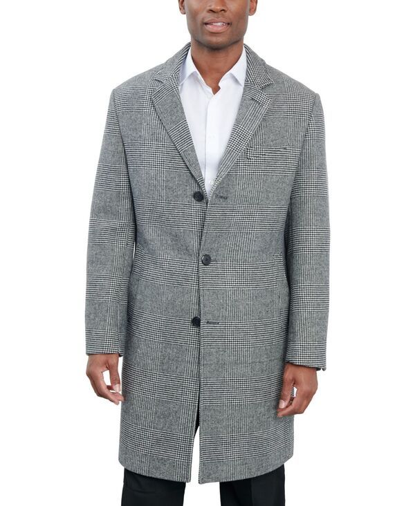 ロンドンフォグ メンズ アウター ジャケット・ブルゾン ウール コート London Fog Men Signature WoolBlend Overcoat Black White ホワイト ロンドンフォグ メンズ アウター ジャケット・ブルゾン ウール コート London Fog Men Signature WoolBlend Overcoat Black White ホワイト