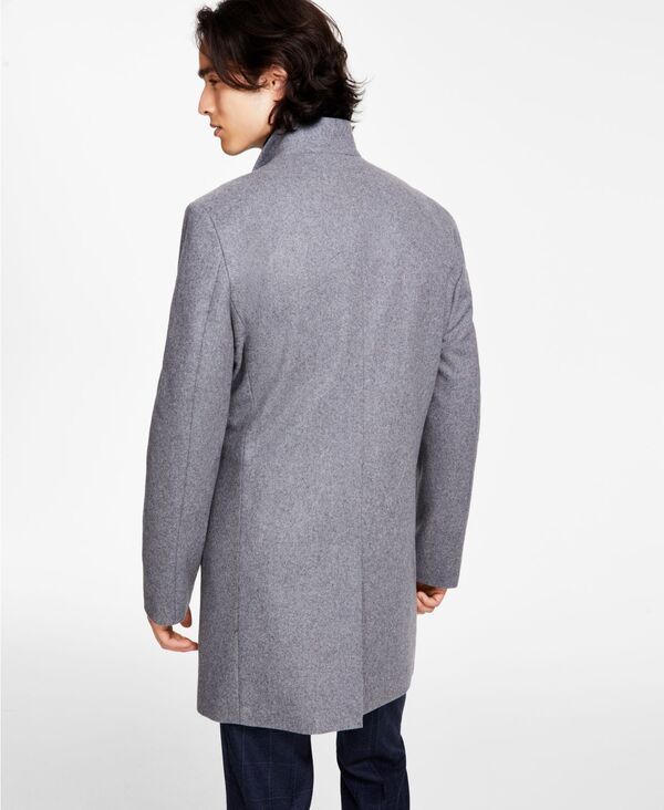 カルバンクライン メンズ アウター ジャケット・ブルゾン コート Calvin Klein Mens Mayden SlimFit Overcoat Grey グレー