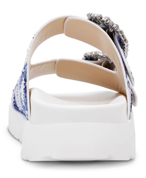 ベッツィジョンソン レディース シューズ サンダル フラワー柄 フラワー Betsey Johnson Womens Matie Floral SlipOn Evening Sandals White