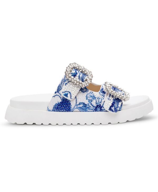 ベッツィジョンソン レディース シューズ サンダル フラワー柄 フラワー Betsey Johnson Womens Matie Floral SlipOn Evening Sandals White