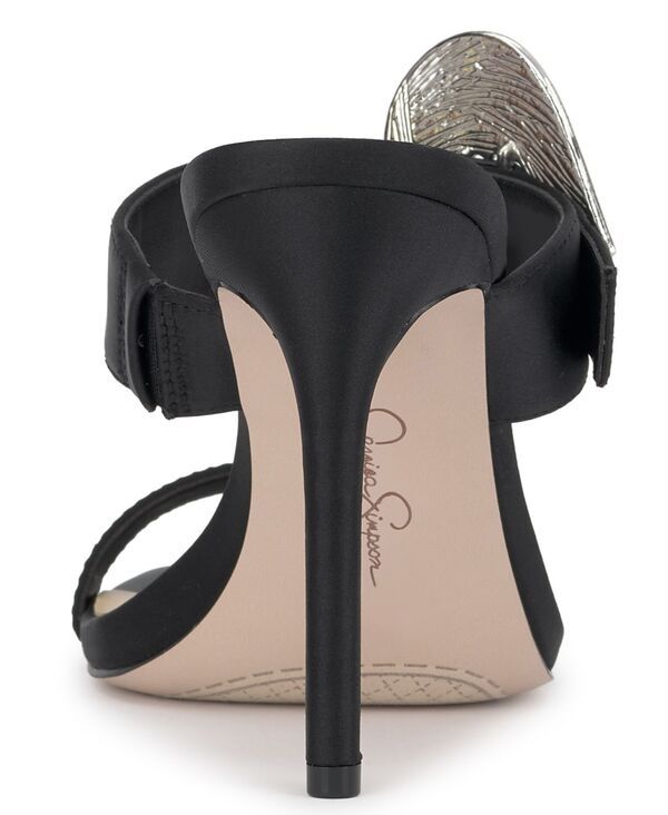 ジェシカシンプソン レディース シューズ サンダル Jessica Simpson Womens Orrieta Heart Buckle Slip On Dressandals Black Sati ジェシカシンプソン レディース シューズ サンダル Jessica Simpson Womens Orrieta Heart Buckle Slip On Dressandals Black Sati