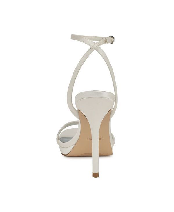 ナインウェスト レディース シューズ サンダル アンクル Nine West Womens Loola Bridal Open Toe Ankle Strap Dress Sandals White