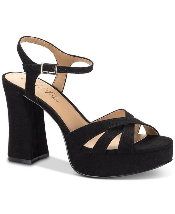 ワイルド ペアー レディース シューズ サンダル プラットフォーム Wild Pair Womens Reemii Platform Sandals Black Micro ブラック