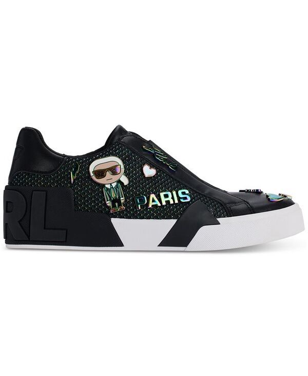 カール ラガーフェルド レディース シューズ スニーカー KARL LAGERFELD PARIS Womens Mavise SlipOn Sneakers BlackMulti ブラック