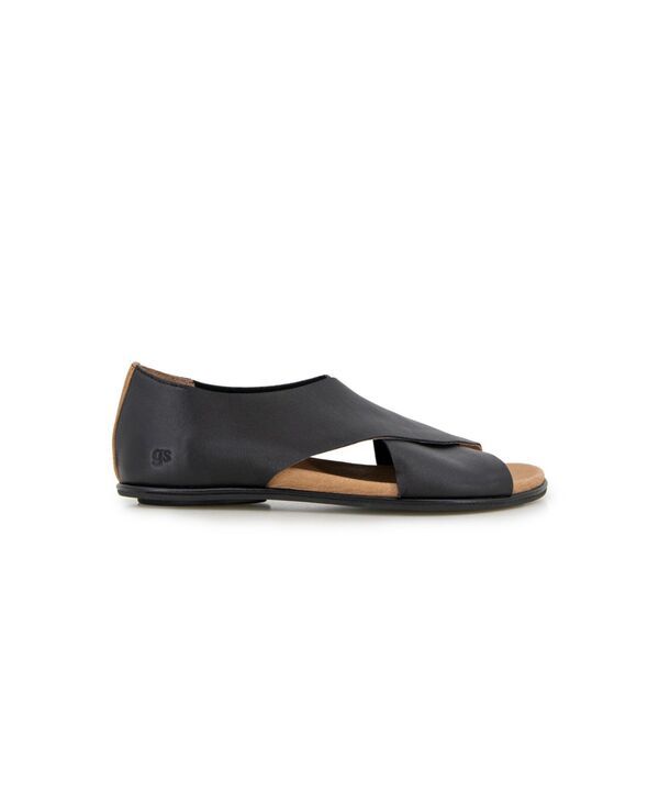 ジェントルソウルズ レディース シューズ サンダル Gentle Souls Womens Laniey SlipOn Sandals Black Leather ブラック ジェントルソウルズ レディース シューズ サンダル Gentle Souls Womens Laniey SlipOn Sandals Black Leather ブラック
