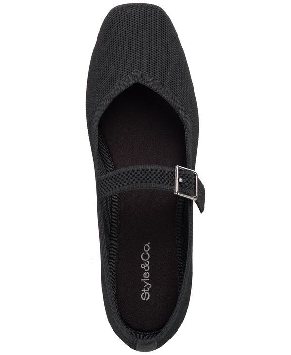 スタイルアンドコー レディース シューズ パンプス Style Co Womens Broadwayy Mary Jane Flats Black Knit ブラック スタイルアンドコー レディース シューズ パンプス Style Co Womens Broadwayy Mary Jane Flats Black Knit ブラック