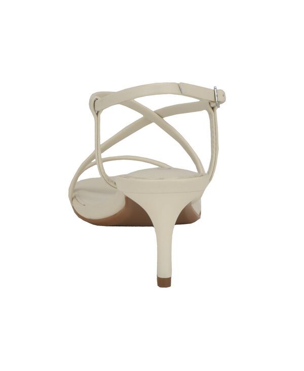 カルバンクライン レディース シューズ サンダル ヒール Calvin Klein Womens Ishaya Strappy Low Heel Dress Sandals Ivory アイボリー