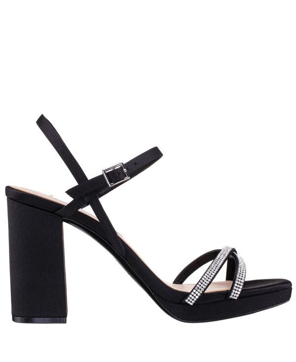 ニナ レディース シューズ サンダル プラットフォーム ヒール Nina Womens Steven Block Heel Platform Evening Sandals Black ブラック