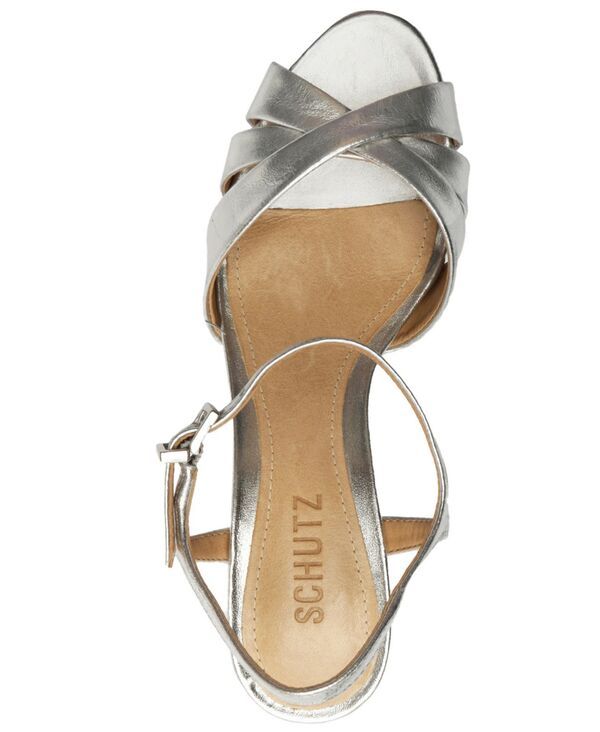 シュッツ レディース シューズ サンダル プラットフォーム Schutz Womens Keefa Platform Sandals Silver シルバー