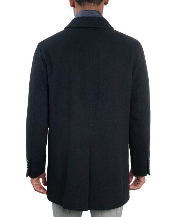 ロンドンフォグ メンズ アウター ジャケット・ブルゾン ベスト ウール コート London Fog Mens WoolBlend Overcoat Attached Vest Black ブラック
