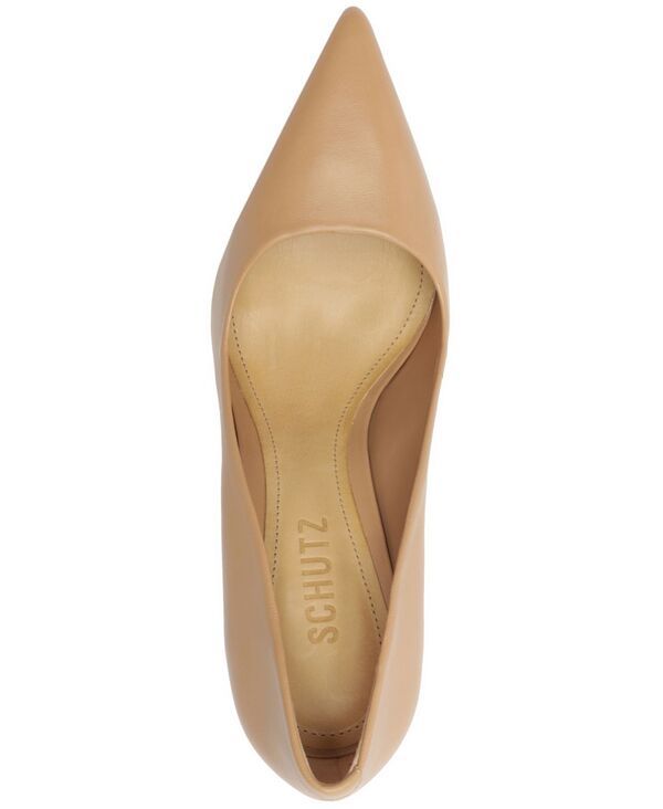 シュッツ レディース シューズ パンプス Schutz Womens Lou Pointed Toe Pumps Beige Leather ベージュ