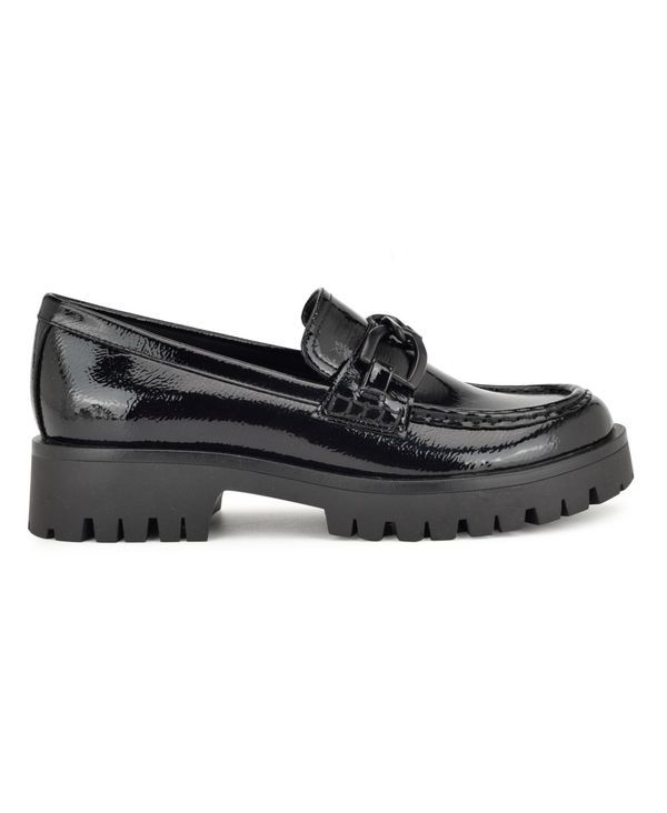 ナインウェスト レディース シューズ スリッポン・ローファー ローファー Nine West Womens Gables Round Toe Lug Sole Casual Loafers Black ナインウェスト レディース シューズ スリッポン・ローファー ローファー Nine West Womens Gables Round Toe Lug Sole Casual Loafers Black
