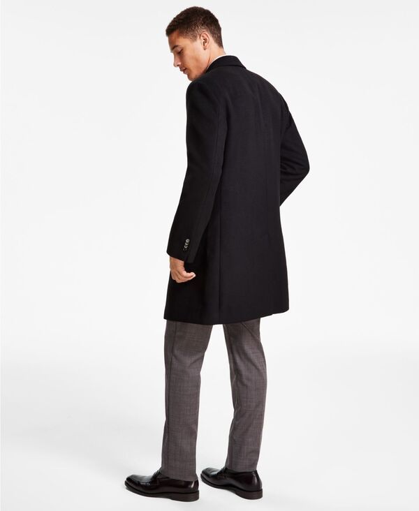 ケネスコール メンズ アウター ジャケット・ブルゾン コート Kenneth Cole Reaction Mens ClassicFit Solid Overcoats Black ブラック