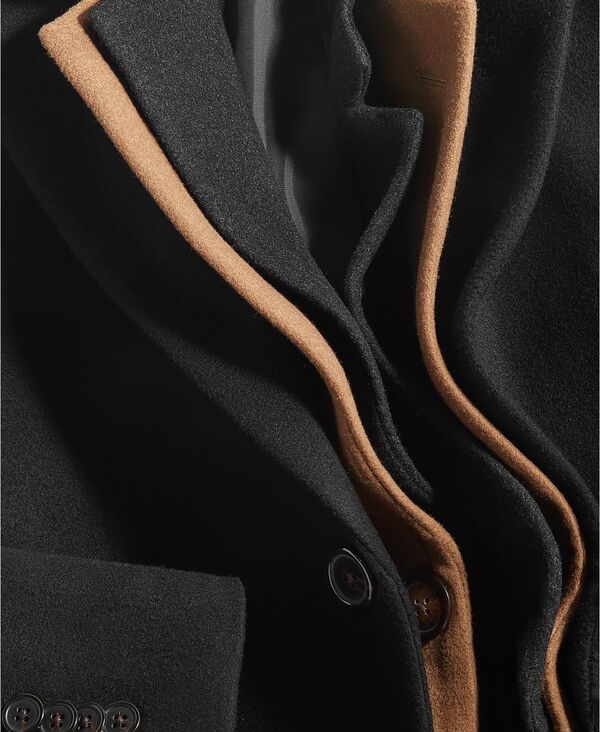 ケネスコール メンズ アウター ジャケット・ブルゾン コート Kenneth Cole Reaction Mens ClassicFit Solid Overcoats Black ブラック