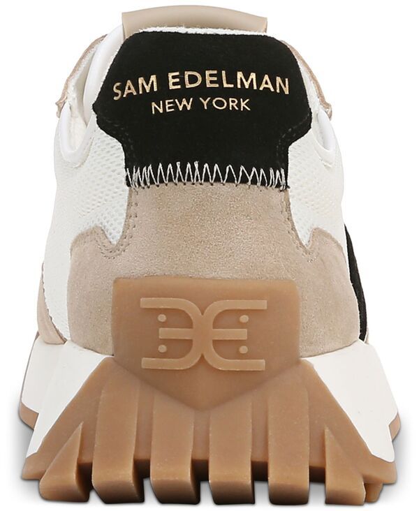 サムエデルマン レディース シューズ スニーカー レース Sam Edelman Womens Langley Emblem LaceUp Trainer Sneakers WhiteTanBlack サムエデルマン レディース シューズ スニーカー レース Sam Edelman Womens Langley Emblem LaceUp Trainer Sneakers WhiteTanBlack