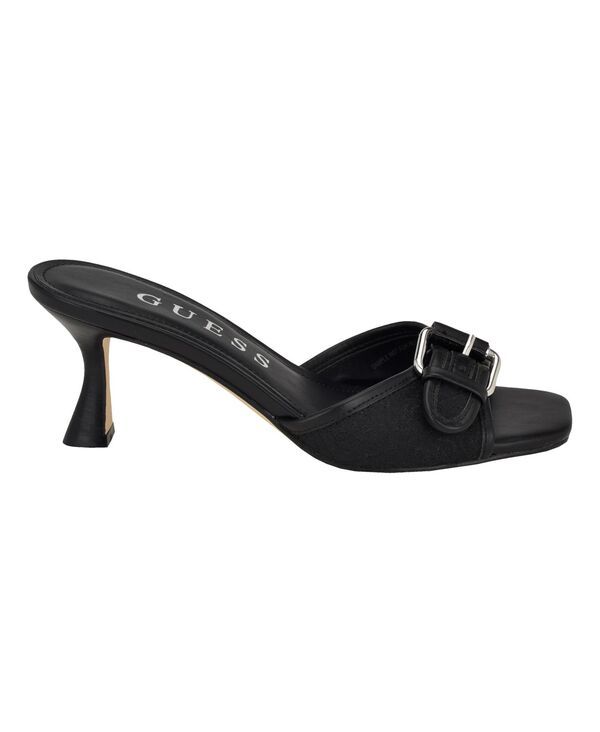 ゲス レディース シューズ サンダル ヒール GUESS Womens Dista Mid Heel Open Toe Buckle Sandals Black ブラック ゲス レディース シューズ サンダル ヒール GUESS Womens Dista Mid Heel Open Toe Buckle Sandals Black ブラック