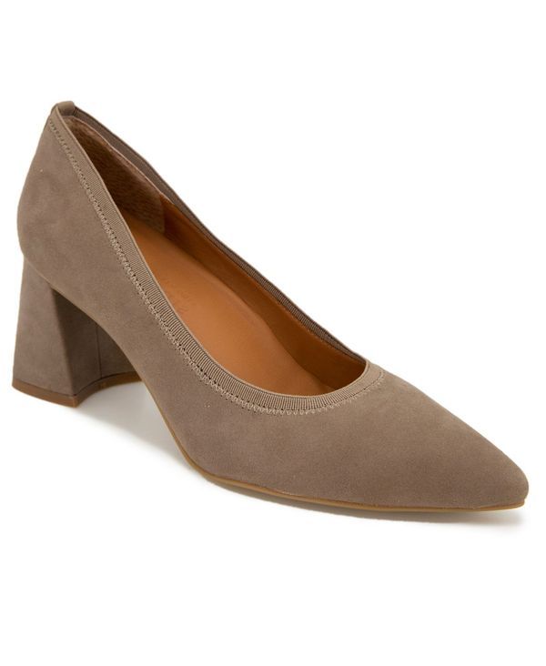 ジェントルソウルズ レディース シューズ パンプス ヒール Gentle Souls Womens Dionne Block Heel Pointy Toe Pumps Mushroom