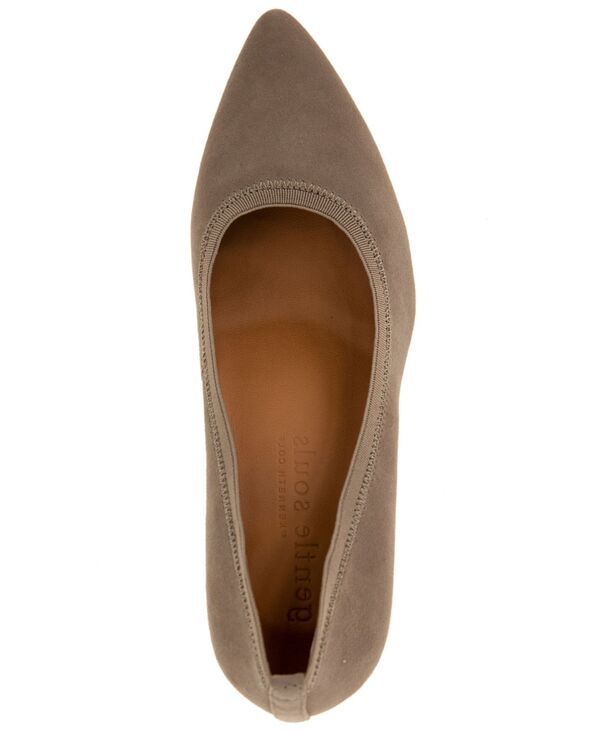 ジェントルソウルズ レディース シューズ パンプス ヒール Gentle Souls Womens Dionne Block Heel Pointy Toe Pumps Mushroom