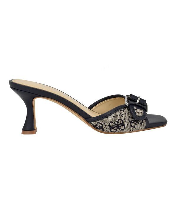 ゲス レディース シューズ サンダル ヒール GUESS Womens Dista Mid Heel Open Toe Buckle Sandals Dark Blue Logo ブルー ゲス レディース シューズ サンダル ヒール GUESS Womens Dista Mid Heel Open Toe Buckle Sandals Dark Blue Logo ブルー