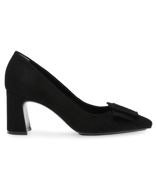 アンクライン レディース シューズ パンプス ヒール Anne Klein Womens Bentley Buckle Block Heel Pumps Black ブラック アンクライン レディース シューズ パンプス ヒール Anne Klein Womens Bentley Buckle Block Heel Pumps Black ブラック