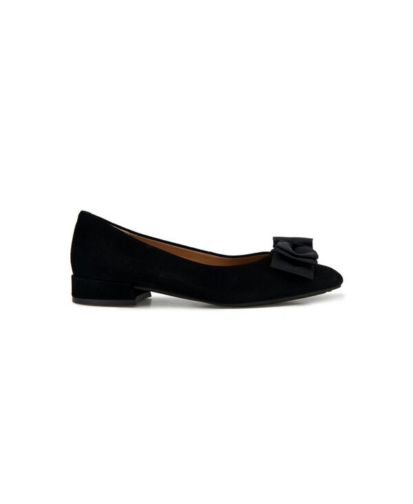 ジェントルソウルズ レディース シューズ スリッポン・ローファー Gentle Souls Womens Atlas SlipOn Flats Black Suede Textile ブラック