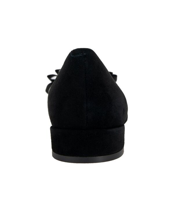 ジェントルソウルズ レディース シューズ スリッポン・ローファー Gentle Souls Womens Atlas SlipOn Flats Black Suede Textile ブラック