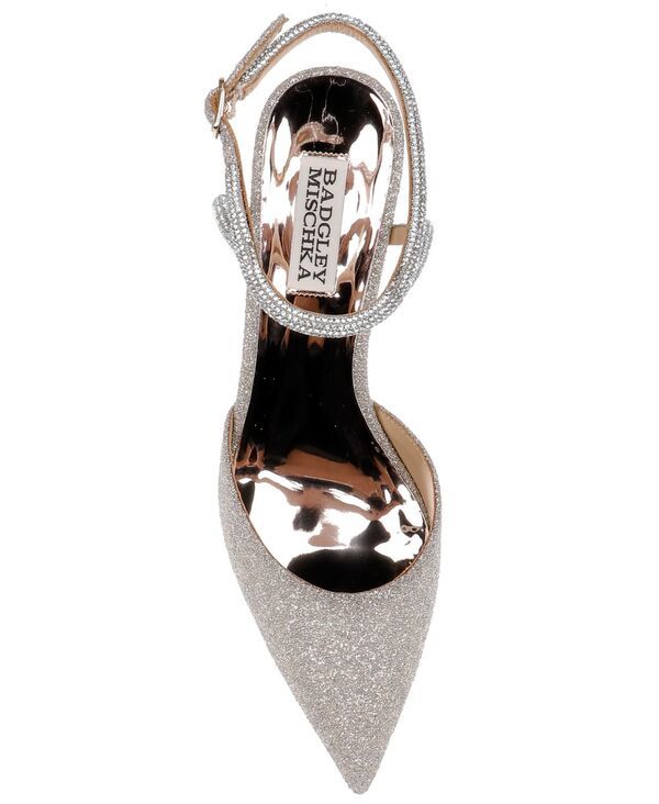 バッジェリーミシュカ レディース シューズ パンプス アンクル Badgley Mischka Womens Kamilah Ankle Strap Evening Pump Champagne Gl