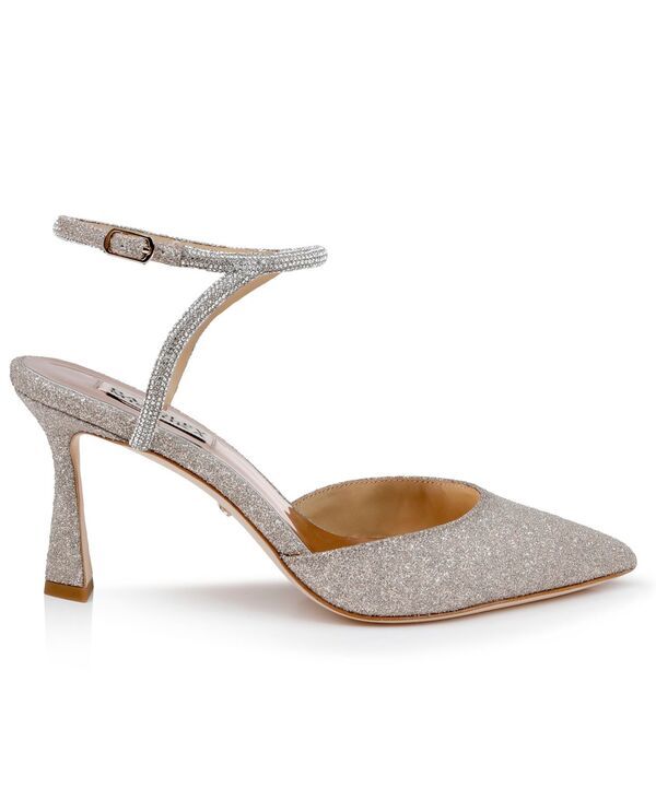 バッジェリーミシュカ レディース シューズ パンプス アンクル Badgley Mischka Womens Kamilah Ankle Strap Evening Pump Champagne Gl