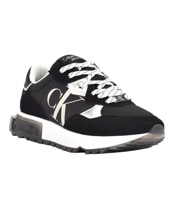 カルバンクライン レディース シューズ スニーカー レース ロゴ Calvin Klein Jeans Calvin Klein Womens Magalee Casual Logo LaceUp S